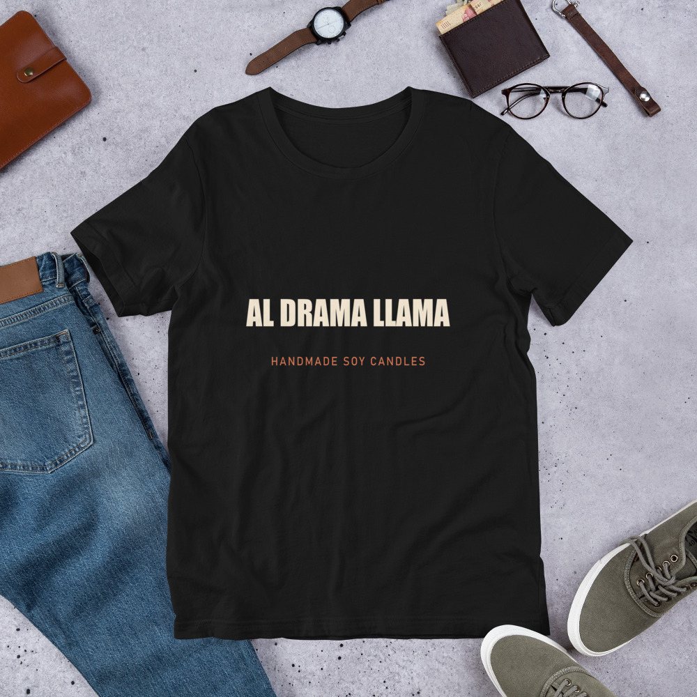Al Drama Llama Wordmark Tee Front