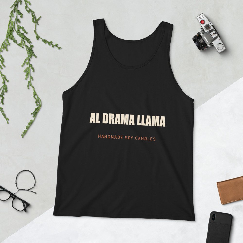Al Drama Llama Wordmark Tank Front