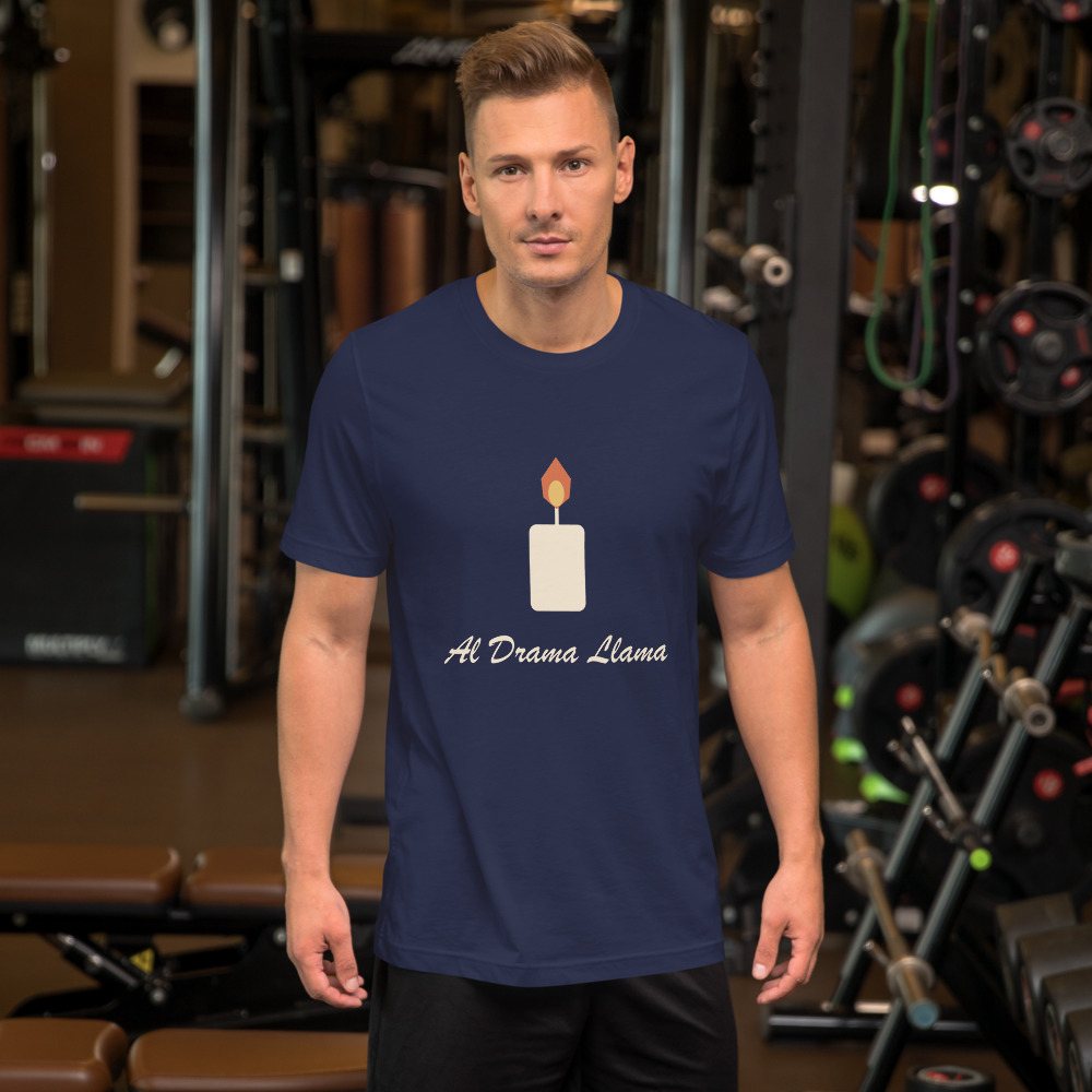 Al Drama Llama Candle Tee Front