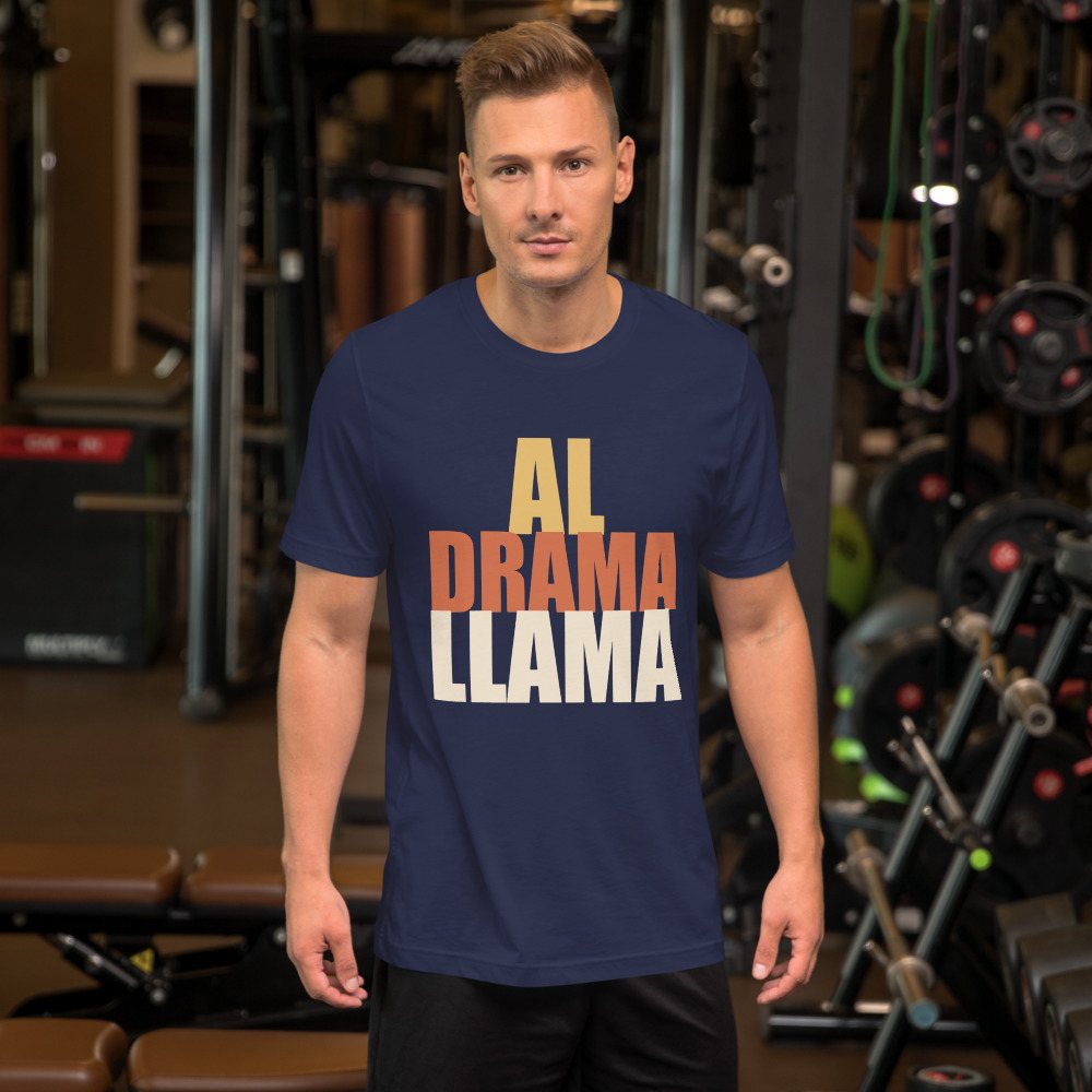 Al Drama Llama Stacked Tee Front