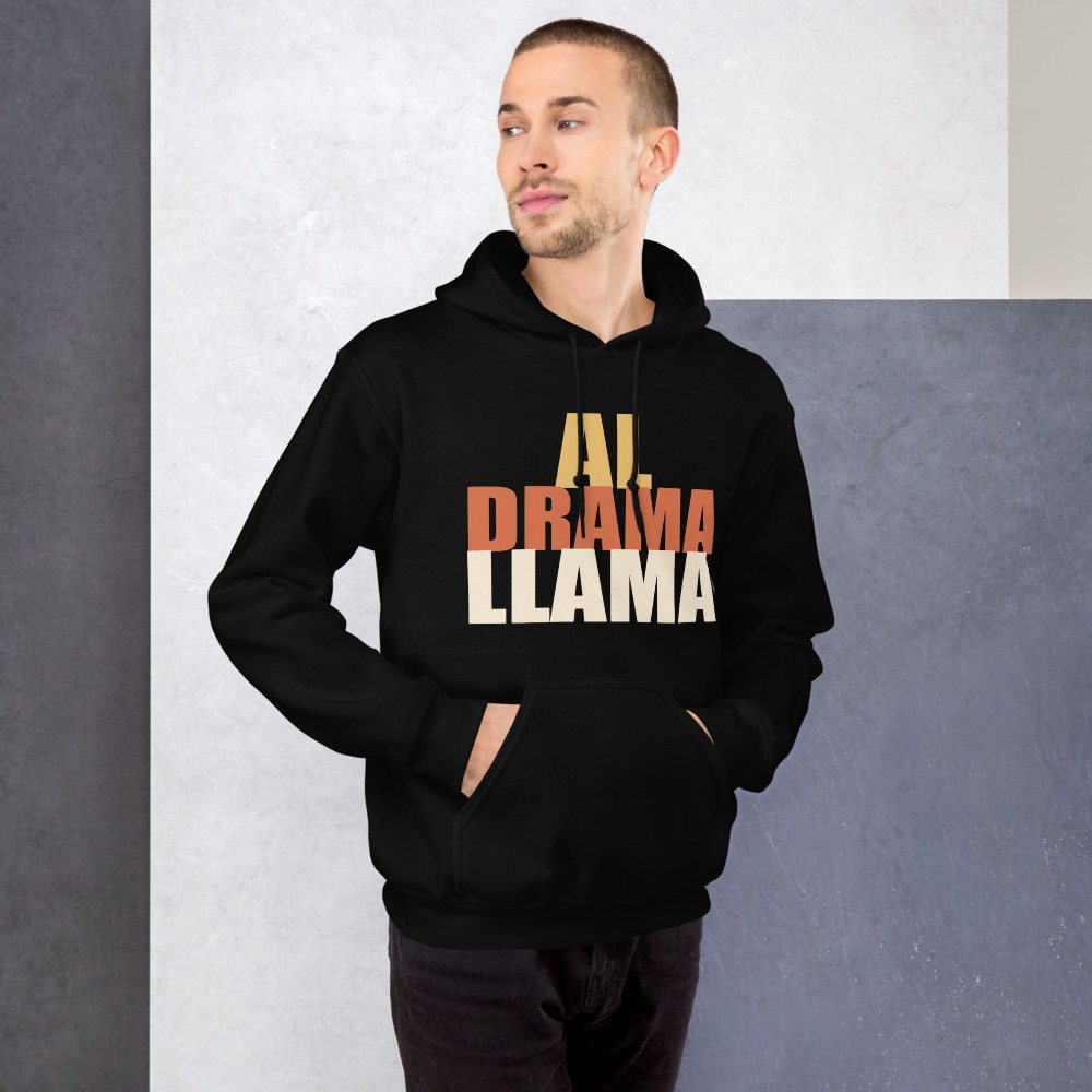 Al Drama Llama Stacked Hoodie Front