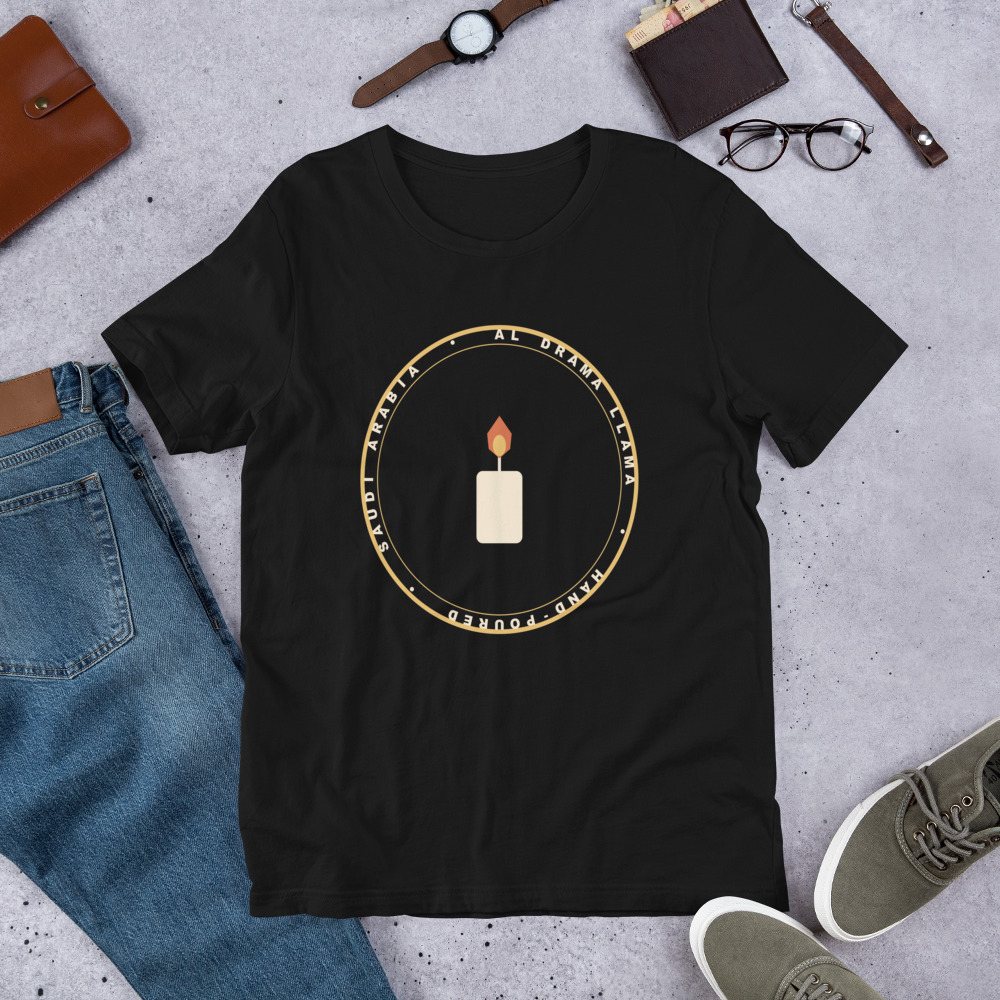 Al Drama Llama Badge Tee Front