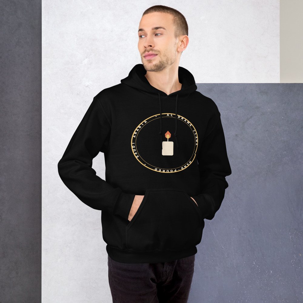 Al Drama Llama Badge Hoodie Front