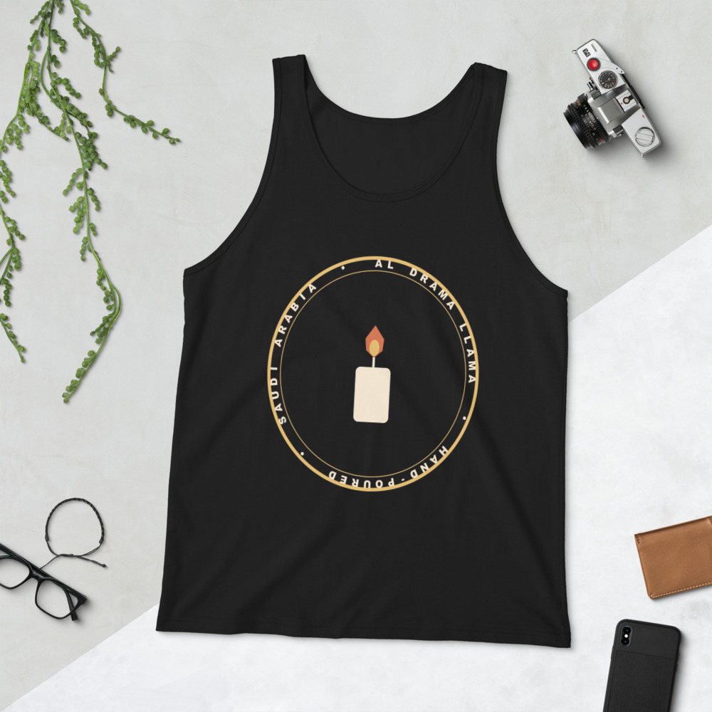 Al Drama Llama Badge Tank Front