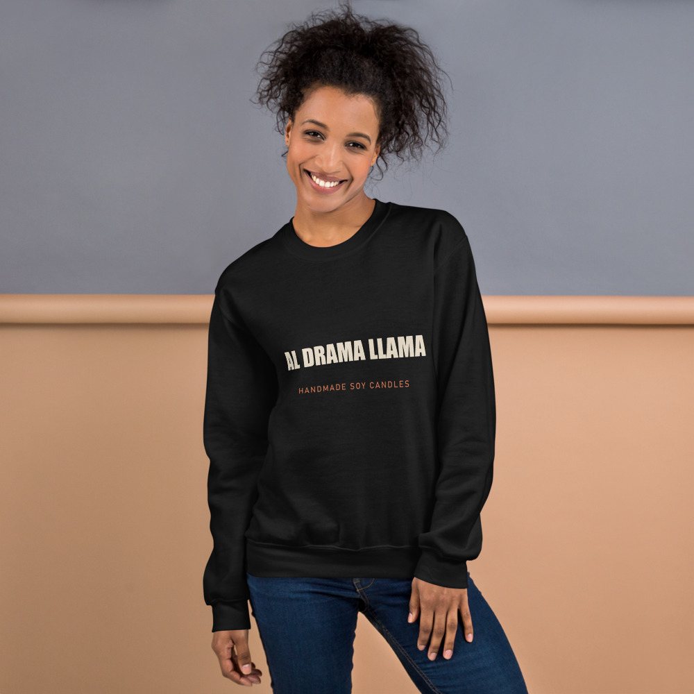 Al Drama Llama Wordmark Sweatshirt Front