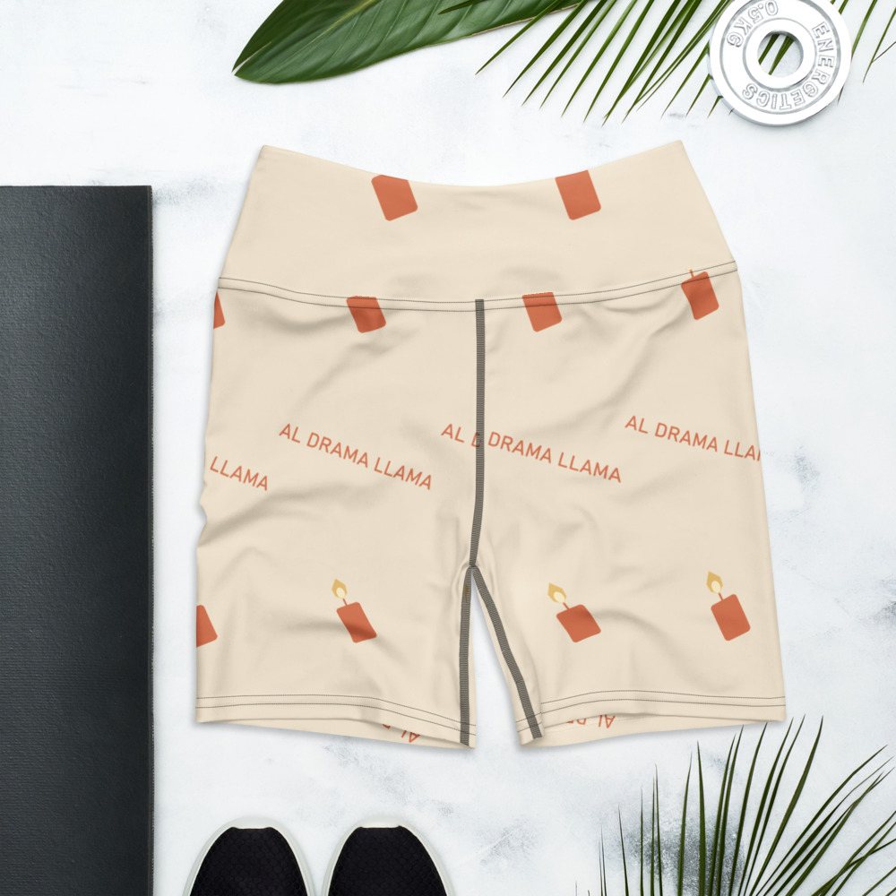 Al Drama Llama Candles Yoga Shorts