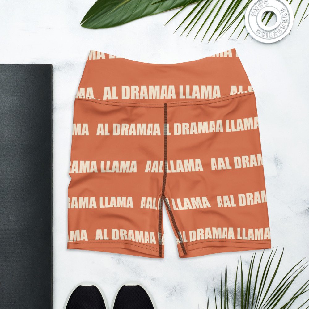 Al Drama Llama Wordmark Yoga Shorts