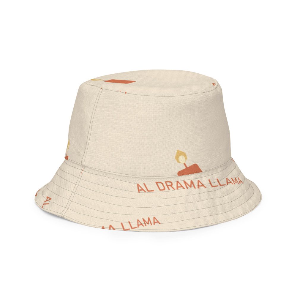 Al Drama Llama Candles Bucket Hat Right Front Outside