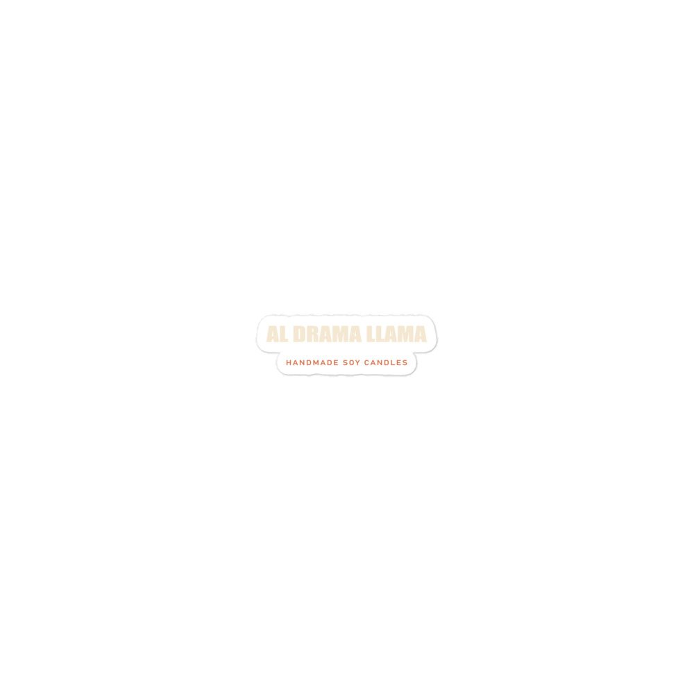 Al Drama Llama Wordmark Sticker