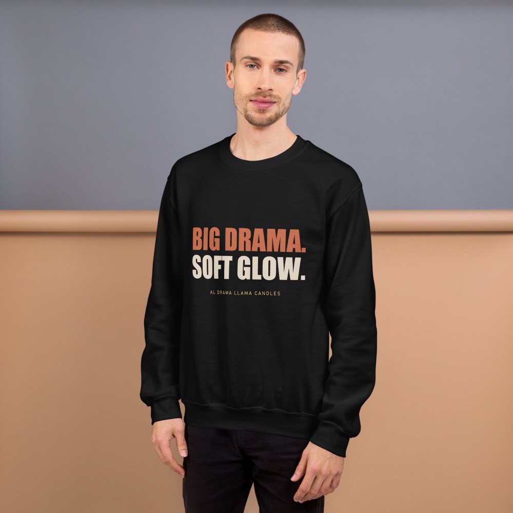 Al Drama Llama Big Drama Sweatshirt Front