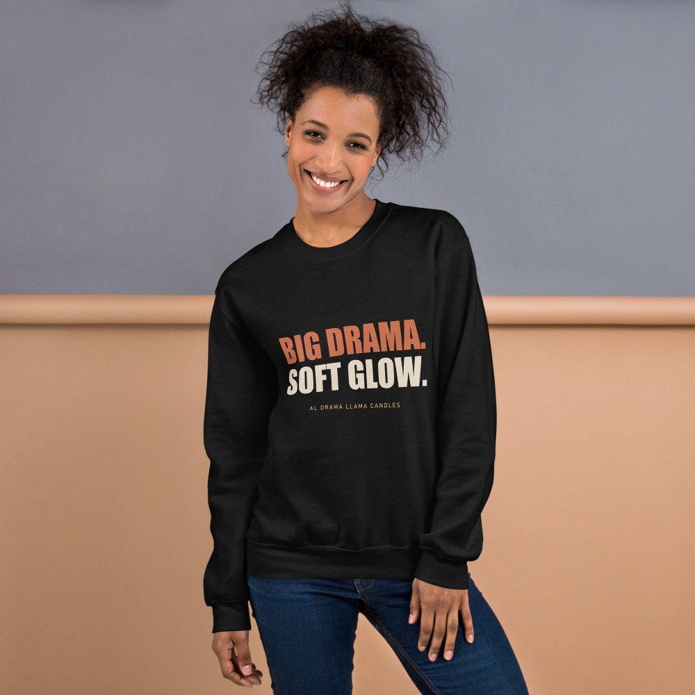 Al Drama Llama Big Drama Sweatshirt Front