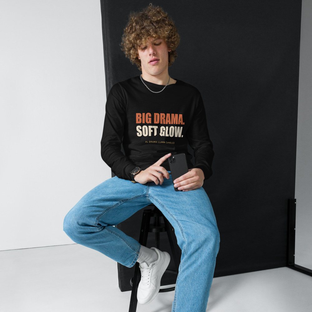 Al Drama Llama Big Drama Long Sleeve Tee Front