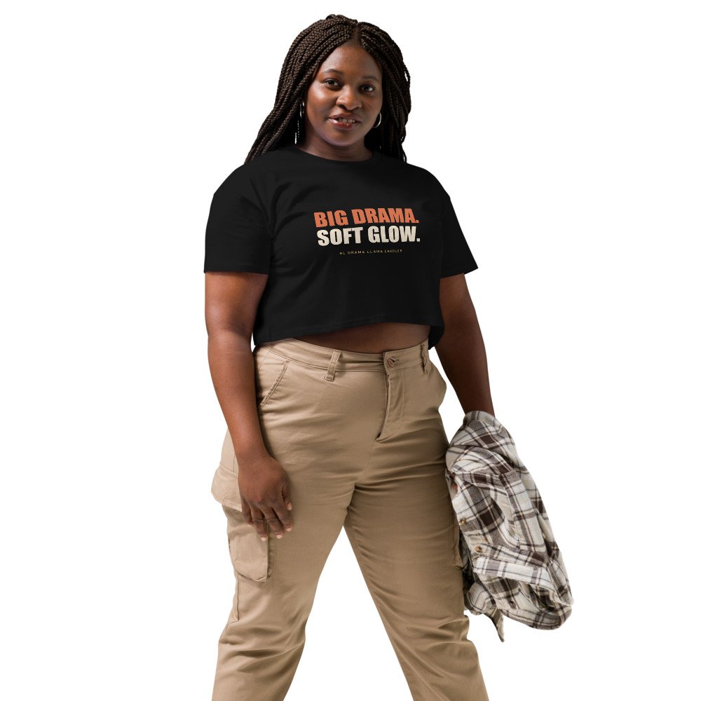 Al Drama Llama Big Drama Crop Top Front