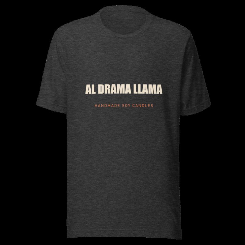 Al Drama Llama Wordmark Tee Dark Grey Heather