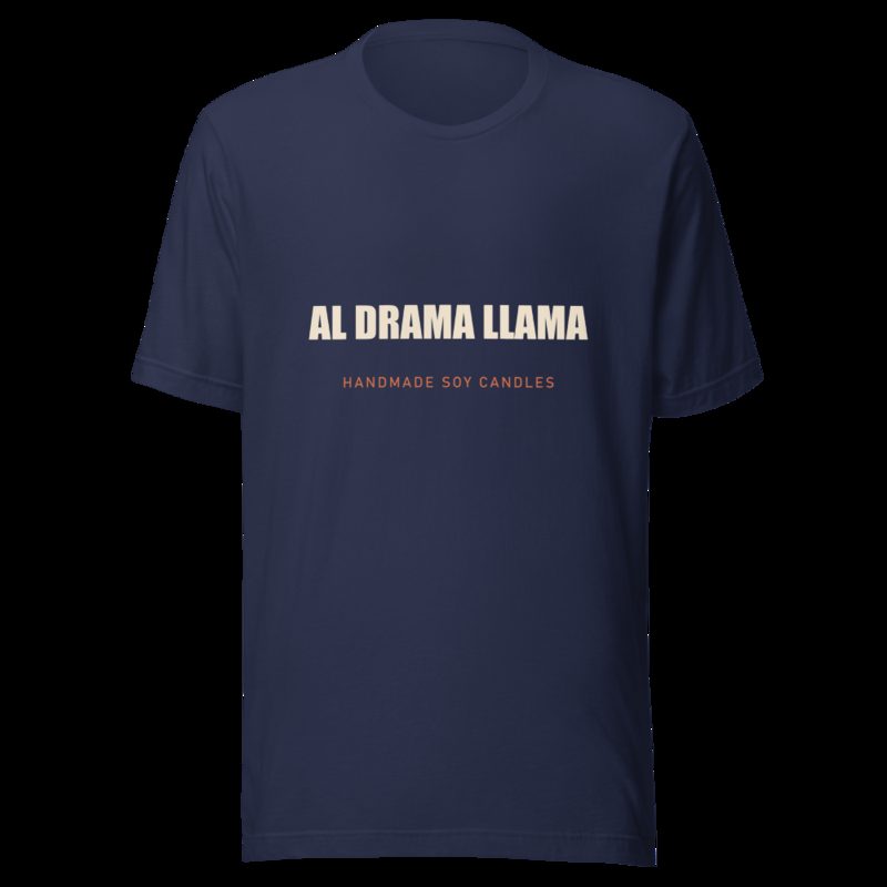 Al Drama Llama Wordmark Tee Navy
