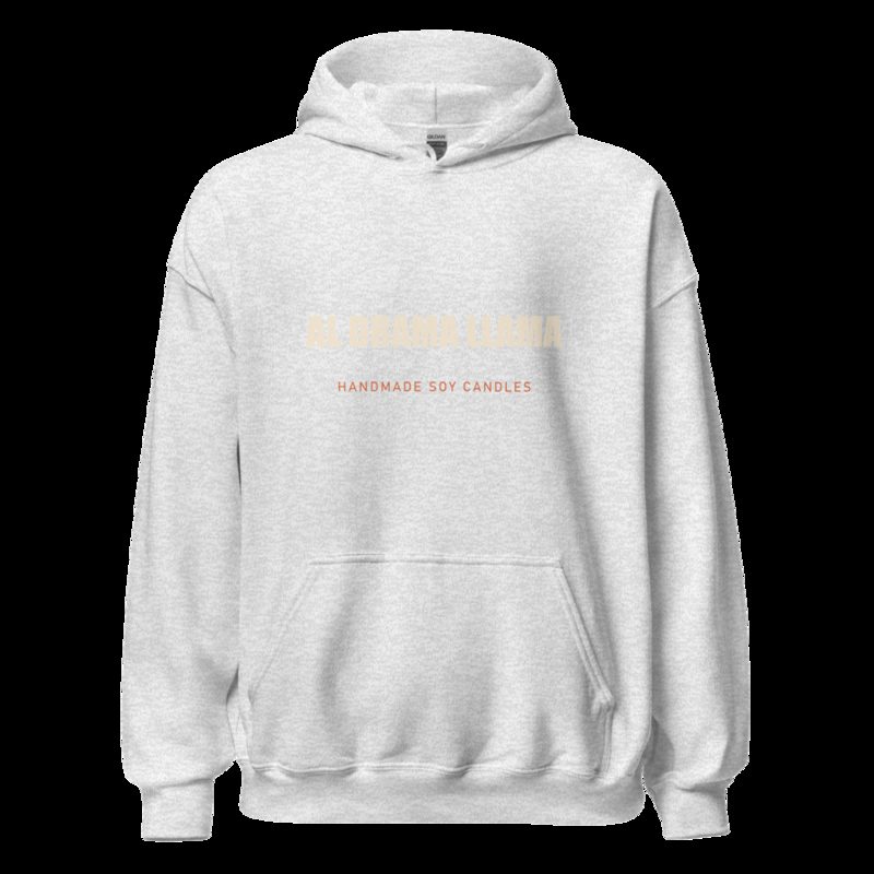 Al Drama Llama Wordmark Hoodie Ash