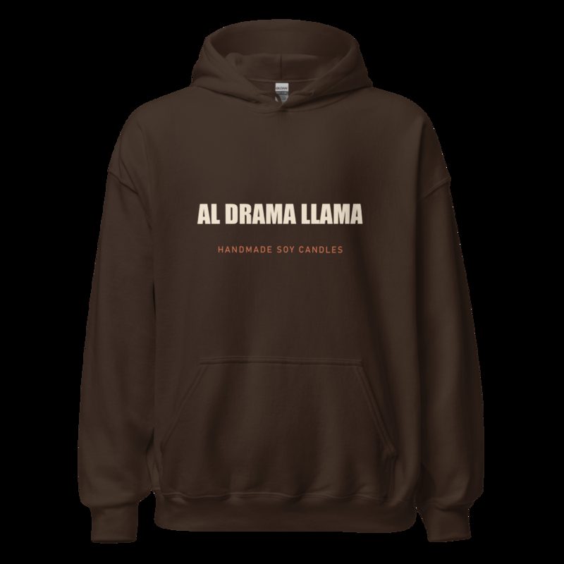 Al Drama Llama Wordmark Hoodie Dark Chocolate