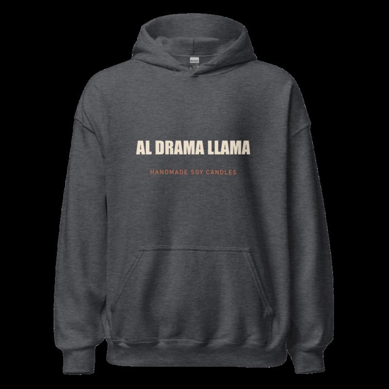 Al Drama Llama Wordmark Hoodie Dark Heather
