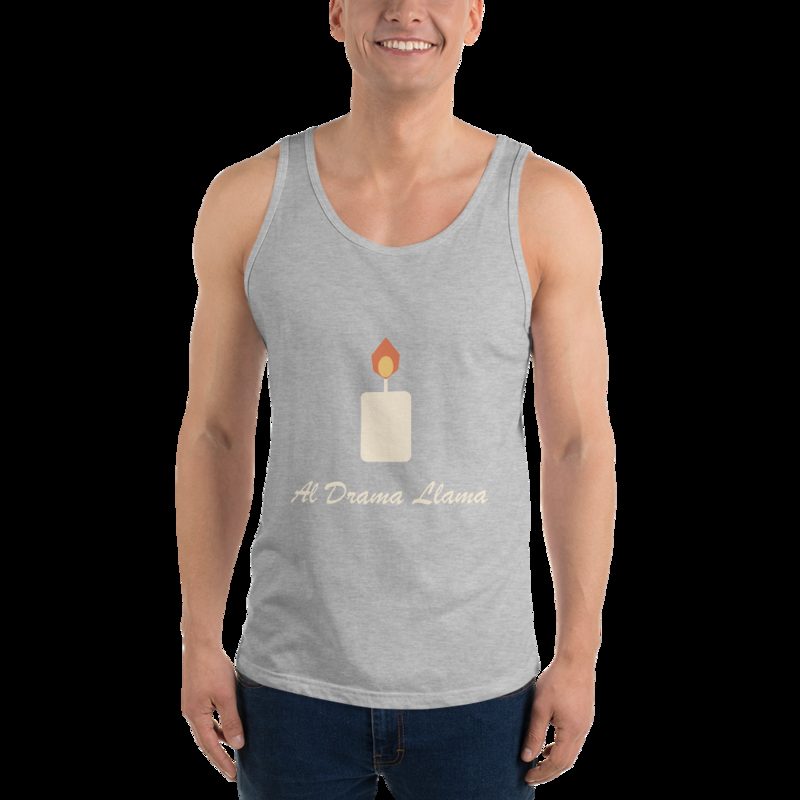 Al Drama Llama Candle Tank Athletic Heather