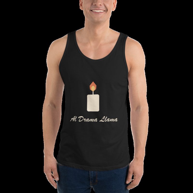 Al Drama Llama Candle Tank Black