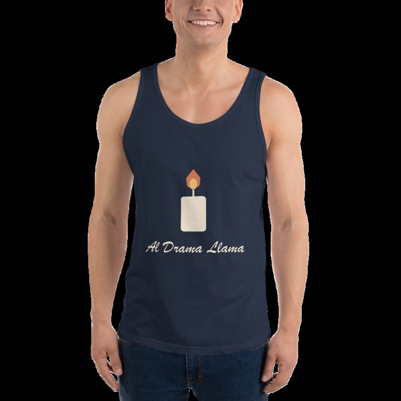 Al Drama Llama Candle Tank Navy