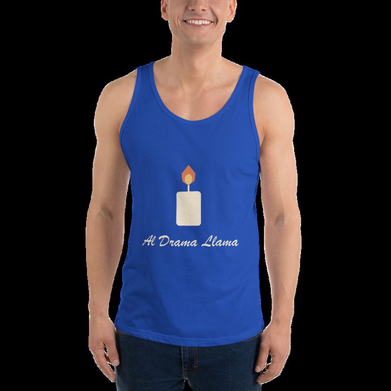 Al Drama Llama Candle Tank True Royal