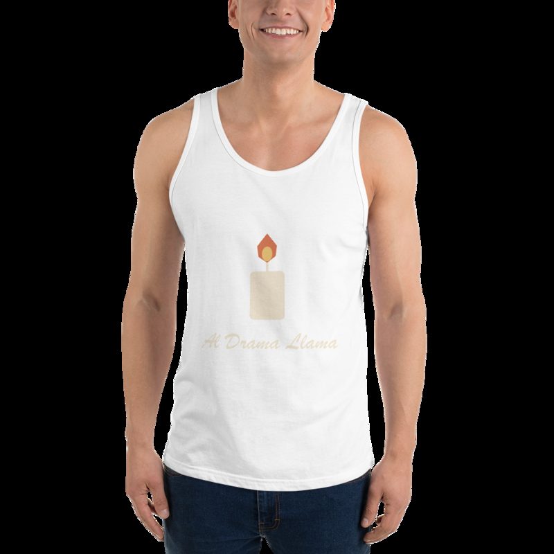 Al Drama Llama Candle Tank White