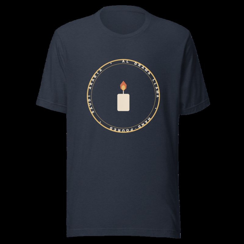 Al Drama Llama Badge Tee Heather Navy