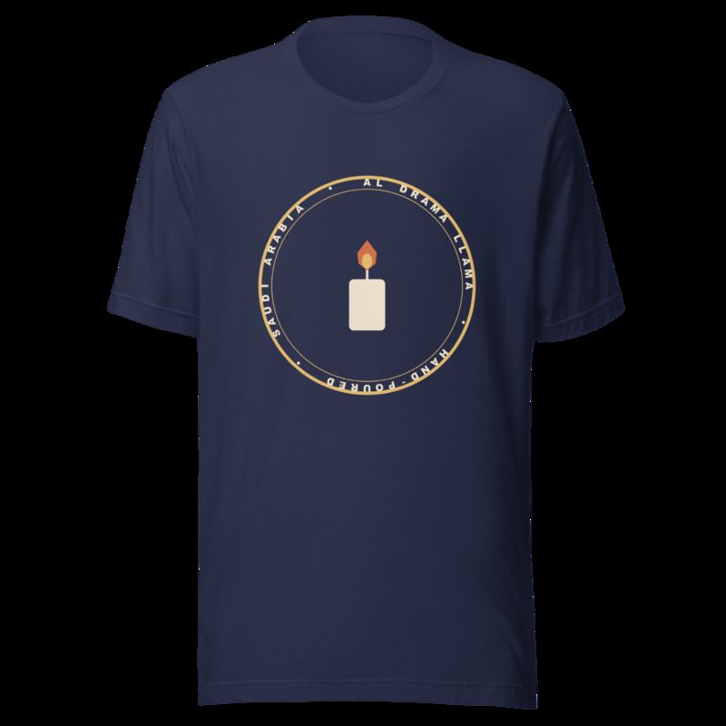 Al Drama Llama Badge Tee Navy