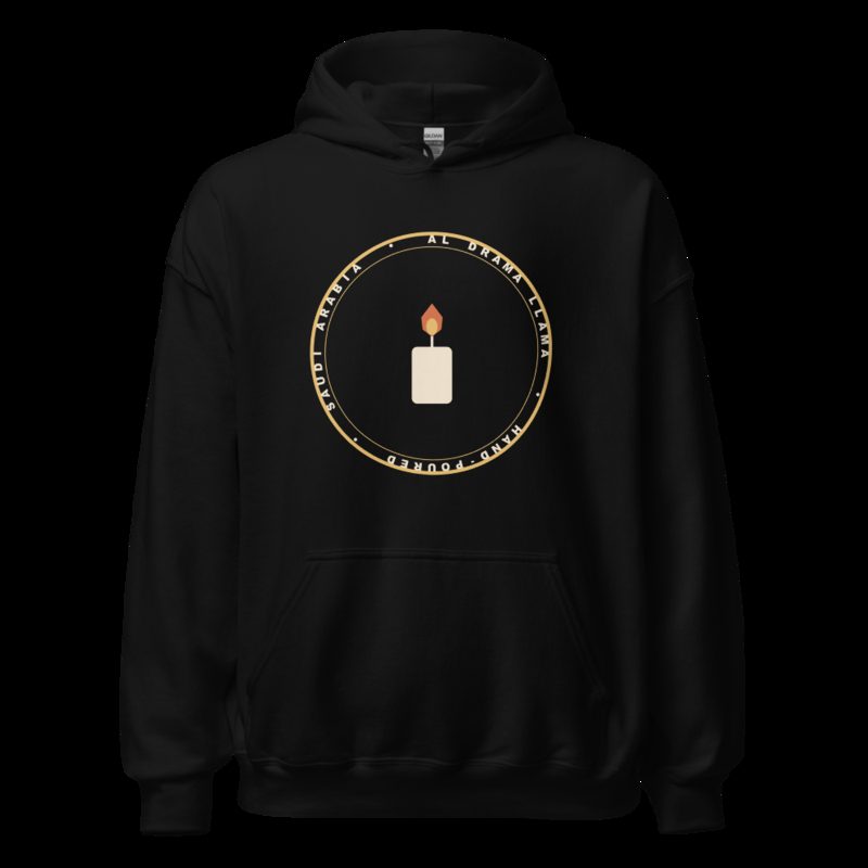 Al Drama Llama Badge Hoodie Black