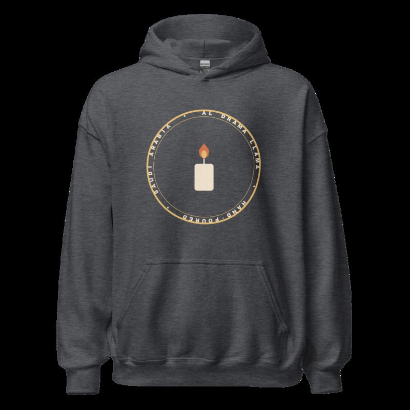 Al Drama Llama Badge Hoodie Dark Heather