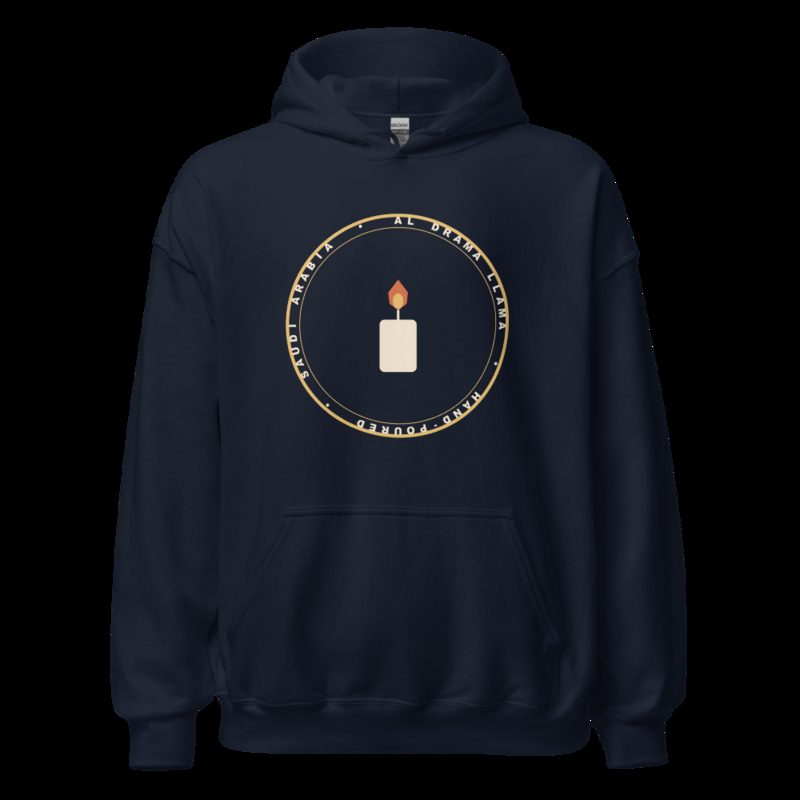 Al Drama Llama Badge Hoodie Navy