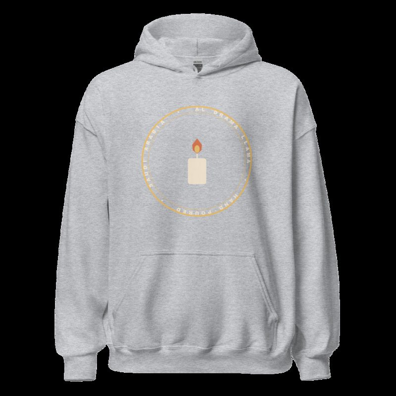 Al Drama Llama Badge Hoodie Sport Grey