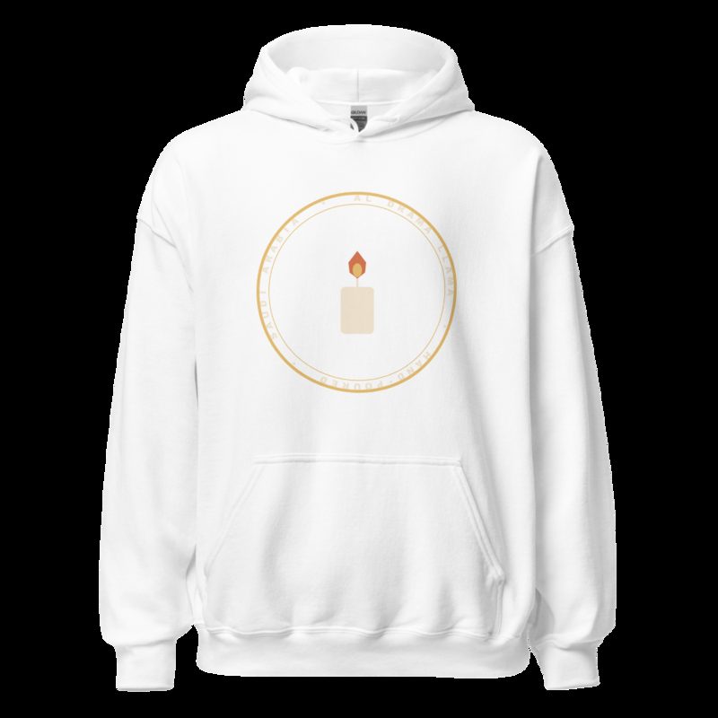 Al Drama Llama Badge Hoodie White
