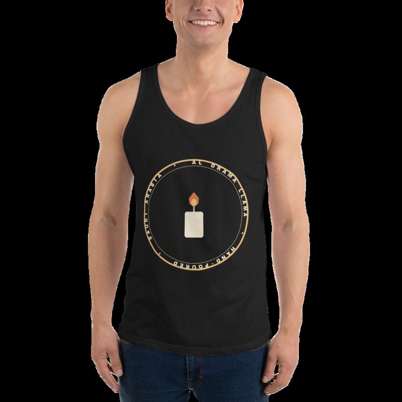 Al Drama Llama Badge Tank Black