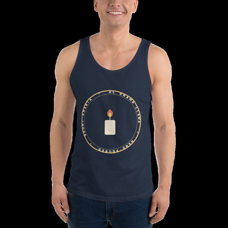 Al Drama Llama Badge Tank Navy