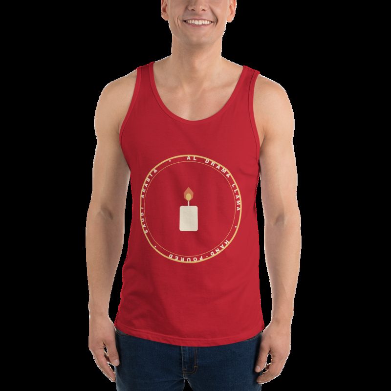 Al Drama Llama Badge Tank Red