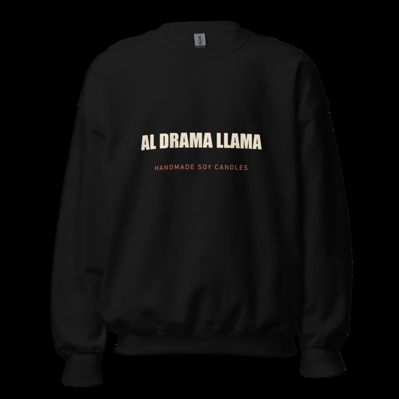 Al Drama Llama Wordmark Sweatshirt Black