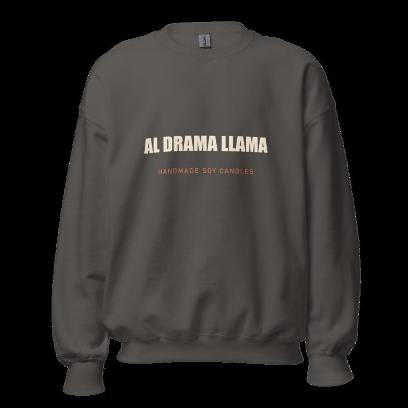 Al Drama Llama Wordmark Sweatshirt Charcoal