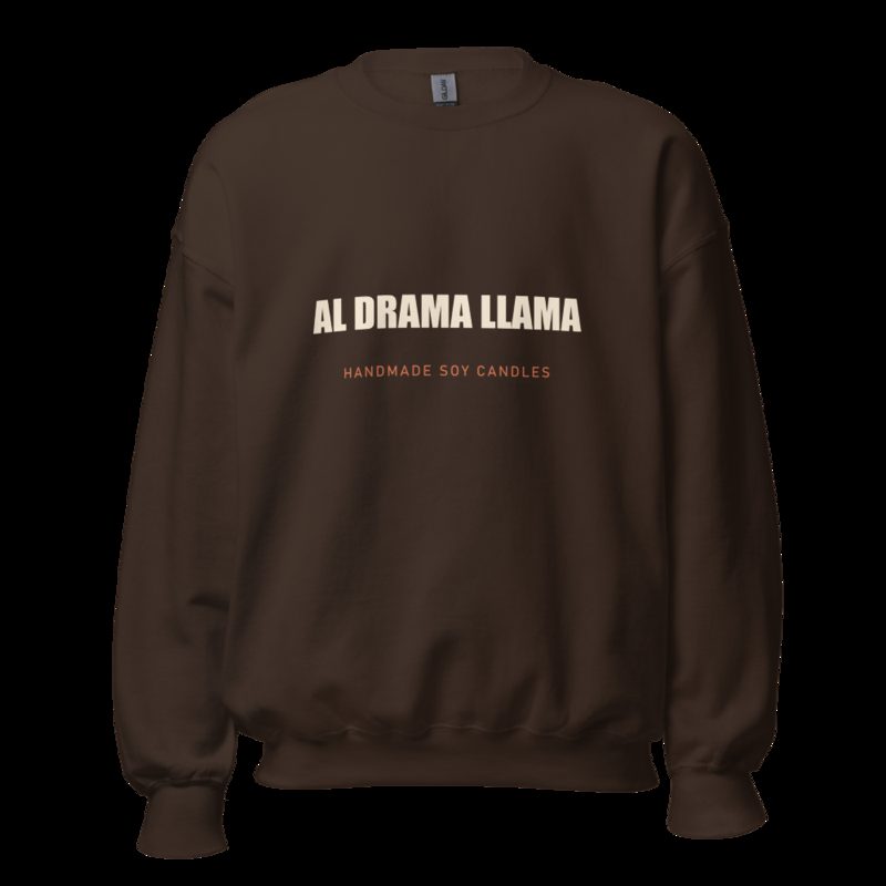 Al Drama Llama Wordmark Sweatshirt Dark Chocolate