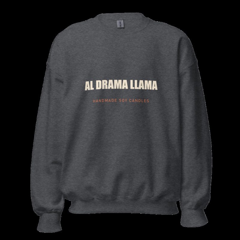 Al Drama Llama Wordmark Sweatshirt Dark Heather