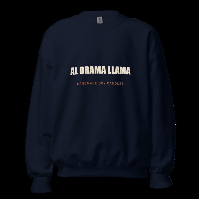 Al Drama Llama Wordmark Sweatshirt Navy