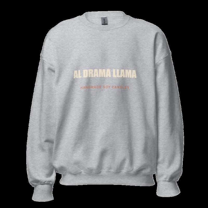 Al Drama Llama Wordmark Sweatshirt Sport Grey