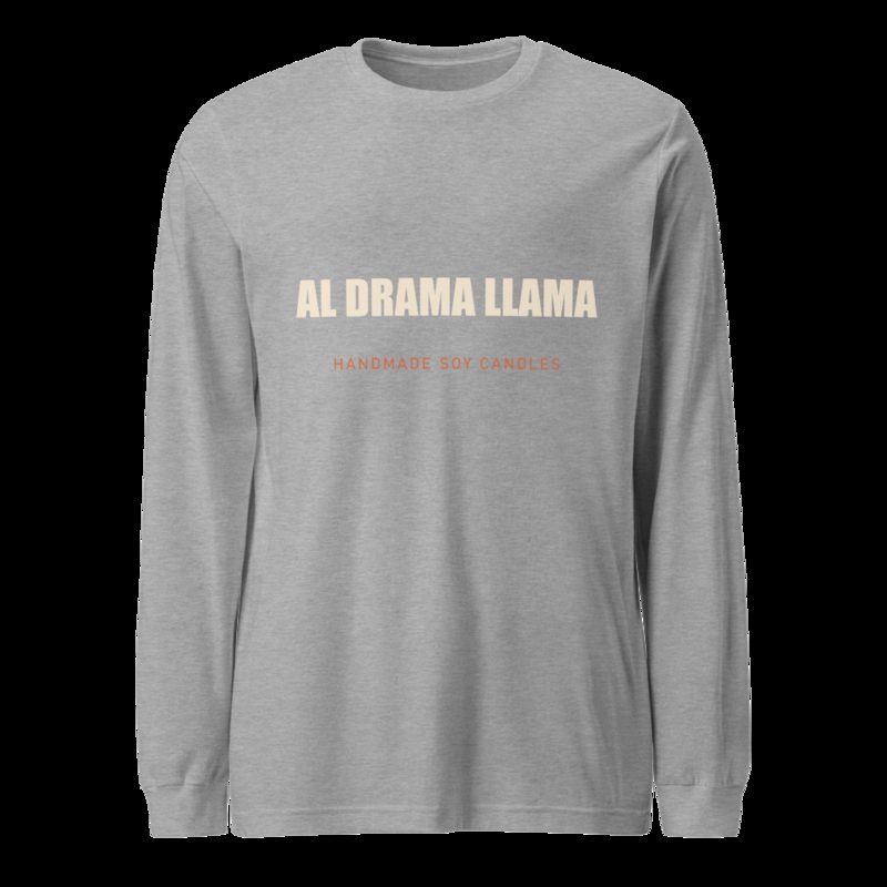 Al Drama Llama Wordmark Long Sleeve Tee Athletic Heather