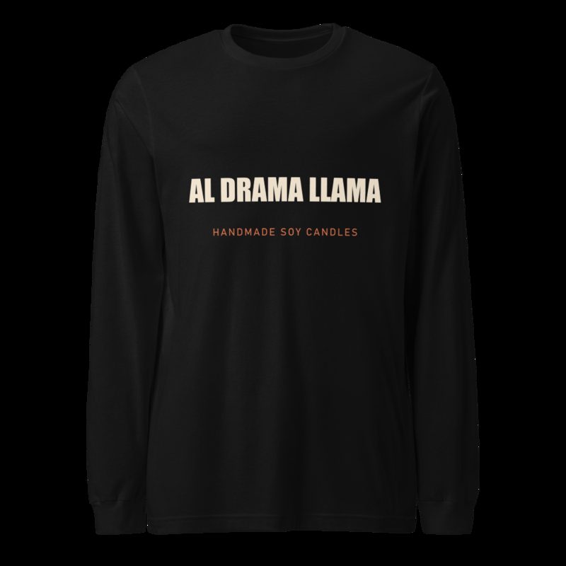 Al Drama Llama Wordmark Long Sleeve Tee Black