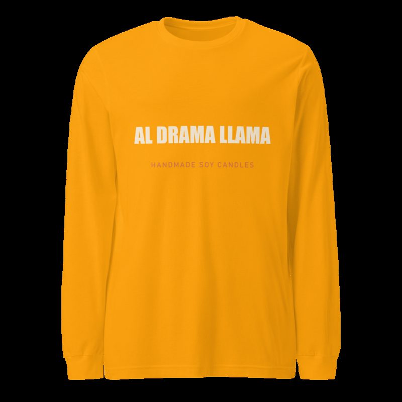 Al Drama Llama Wordmark Long Sleeve Tee Gold