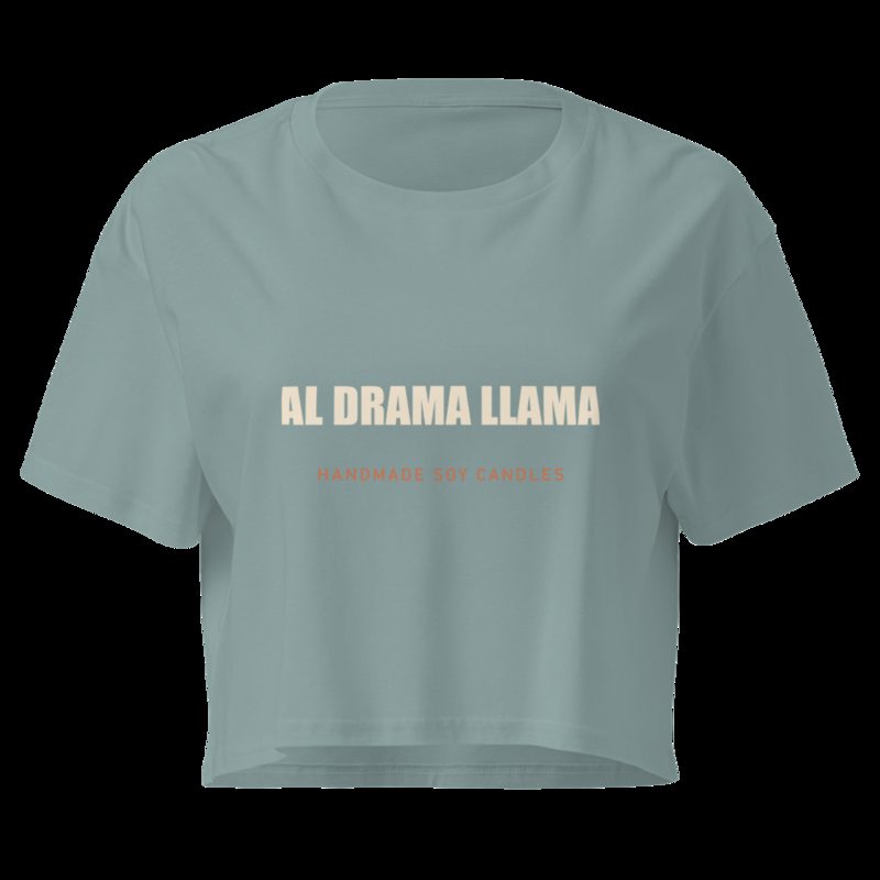 Al Drama Llama Wordmark Crop Top Mineral