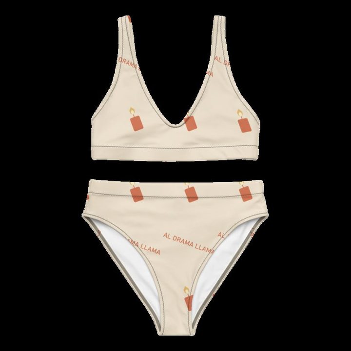 Al Drama Llama Candles Bikini in White