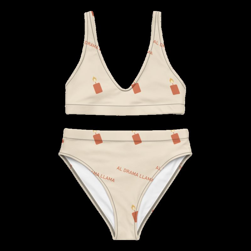 Al Drama Llama Candles Bikini White