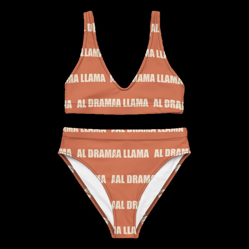 Al Drama Llama Wordmark Bikini White